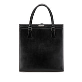 バーバリー ノバチェック ハンドバッグ トートバッグ ブラック レザー レディース BURBERRY 【中古】